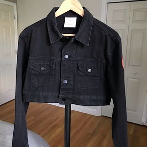 Custom American Apparel cropped denim jacket